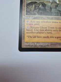 Ghost Town Land MTG Tempest 1997 Magic Card Uncommon Tom Wanerstrand Rare Retro - Image 2