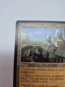 Ghost Town Land MTG Tempest 1997 Magic Card Uncommon Tom Wanerstrand Rare Retro - Image 5