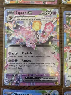 Pokemon TCG Eeveelutions EX Prismatic Evolutions - 9 CARD SET COMPLETE N/NM - Image 5