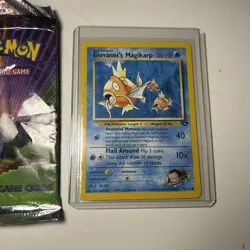 Pokemon TCG Giovanni's Magikarp Gym Challenge Card 73/132 Pack Fresh - Image 1