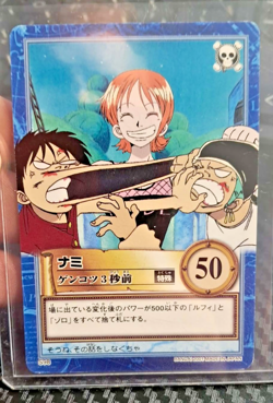 BANDAI One Piece Hyper Battle LUFFY NAMI CREW S98 EARLY CARD VINTAGE 1ST TCG - Image 1