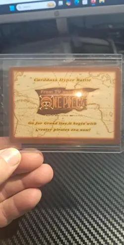 BANDAI One Piece Hyper Battle FF28 LUFFY NAMI ZORO CREW SCARCE EARLY CARD - Image 2