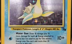 Pokemon Lapras 80 HP Holo Rare Fossil 10/62 Wizards Card 1999 - Image 3