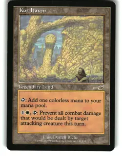 Magic the Gathering - Nemesis Kor Haven 141 Rare 2000 - Image 1