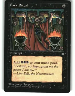 Magic The Gathering - Ice Age Dark Ritual 8 Common 1995 - Image 1