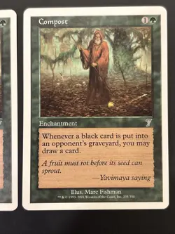 2x COMPOST MTG 7th Edition Uncommon NM LP Magic the Gathering - Image 3