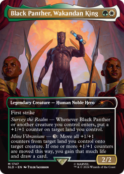 Magic the Gathering Secret Lair X Marvel’s BLACK PANTHER -Non Foil-New-Unopened - Image 3