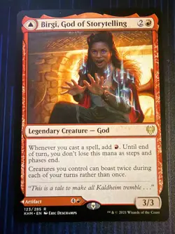 MTG Magic Birgi, God of Storytelling Kaldheim Rare NM - Image 1