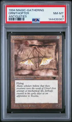 1994 MTG ANTIQUITIES ORNITHOPTER PSA 8 - Image 1