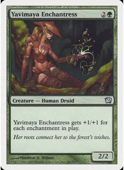Yavimaya Enchantress 284 MTG NM - 9th Edition - Image 1