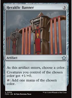 Heraldic Banner (Foil) 254 MTG NM - Foundations - Image 1