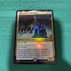 foil Dark Leo and Shredder - Teenage Mutant Ninja Turtles - MtG- NM - Image 1