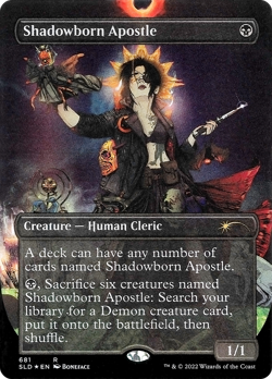 Shadowborn Apostle (681) (Borderless) [Secret Lair Drop Promos] Magic MTG - Image 1