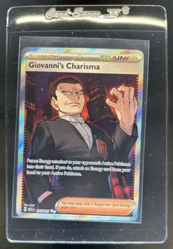 2023 Pokemon SV 151 Giovanni's Charisma Ultra Rare #197/165 - Image 1