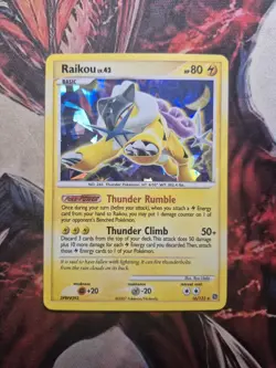 Pokemon Card - Raikou Cracked Ice Secret Wonders 16/132 Holo Rare LP/MP - Image 1