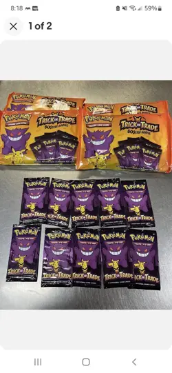 POKEMON TCG Trick or Trade BOOster Pack Bundle 10 Packs Sealed Haloween - Image 1