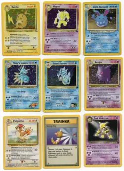 Pokemon 9 Card Lot #7 - Japanese & English - Modern-WOTC Vintage -HP/NM - Image 1
