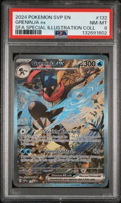 2024 POKEMON SHROUDED FABLE SPECIAL ILLUSTRATION COLLECTION GRENINJA EX PSA 8 - Image 1