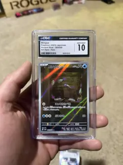 Pokemon Card JPN Wimpod Holo Art Rare CGC 10 Gem, Ancient Roar 069/066, 2023 - Image 1