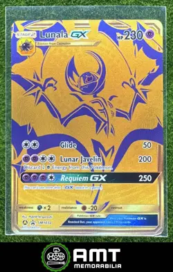 Lunala GX 2019 Pokemon Sun & Moon Black Star Hidden Fates SM103a Alternate Art - Image 1