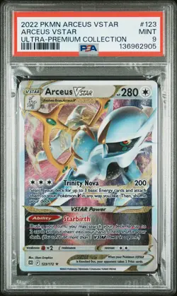 2022 POKEMON ARCEUS VSTAR ULTRA-PREM COLL #123 ARCEUS VSTAR PSA 9 - Image 1