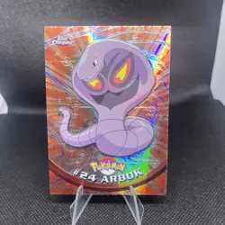 2000 Topps Chrome Pokemon Arbok #24 Chrome Spectra - Image 1