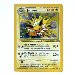 Jolteon 04/64: Jungle Rare Holographic Vintage Pokemon Card - Image 1
