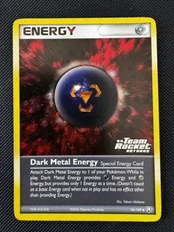 Pokemon TCG: Dark Metal Energy - EX Team Rocket Returns 94/109 Reverse Holo LP+ - Image 1