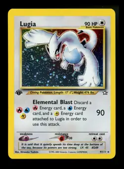 1st Edition Lugia 9/111 Neo Genesis 2000 Holo Rare WOTC Pokemon Card TCG - Image 1