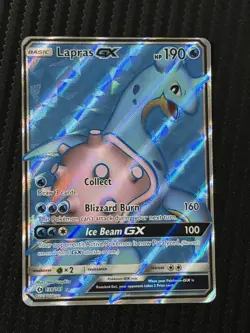 Pokemon TCG Lapras GX Full Art Ultra Rare Holo Card Condition 139/149 - Image 1
