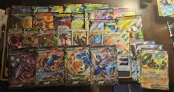 Pokemon Jumbo Card Lot 35+ - Mewtwo V-UNION, Rayquaza VMAX, Charizard V - Image 2