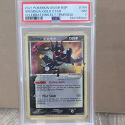 Pokemon Greninja Gold Star SWSH144 Sword & Shield Promo Holo PSA 7 - Image 1
