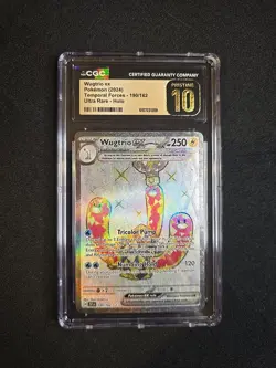 Wugtrio ex Temporal Forces 190/162 Ultra Rare CGC PRISTINE 10 POKEMON - Image 1