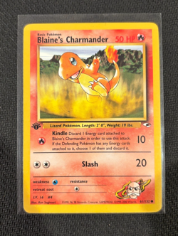 Blaine's Charmander [1st Edition] #61/132 Pokemon Gym Heroes - Image 1