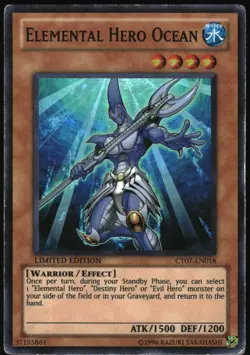 Yu-Gi-Oh! - Elemental Hero Ocean 2010 CT07-EN018 Super Rare Limited Edition - Image 1