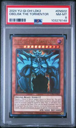 Yu-Gi-Oh! - Obelisk the Tormentor 2024 LDK2-ENS02 Limited Edition PSA 8 - Image 1
