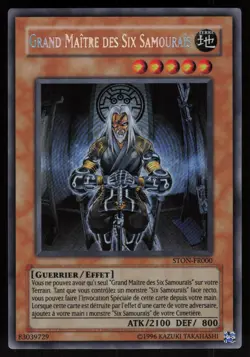 Grandmaster of the Six Samurai STON-EN000 FR000 Secret Rare FRENCH Yu-Gi-Oh - Image 1
