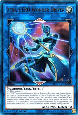 Yugioh! LP Xtra HERO Wonder Driver - LEHD-ENA37 - Ultra Rare - 1st Edition Light - Image 1