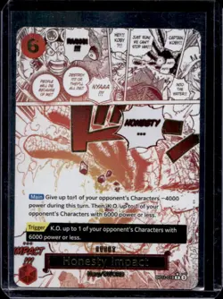 2025 One Piece A Fist of Divine Speed Honesty Impact Rare #OP11-018 - Image 1