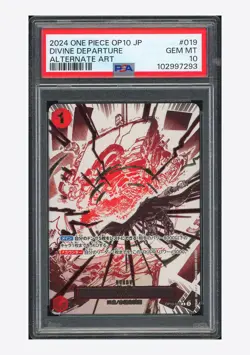 One Piece PSA 10 Divine Departure R Alternate Art 2024 OP10-019 OP10 Japanese - Image 1