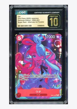 One Piece CGC 10 PRISTINE Uta SR Alternate Art 2025 EB03-003 EB03 Japanese - Image 1