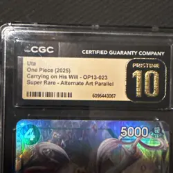 2025 ONE PIECE OP13-CARRYING ON HIS WILL ALTERNATE ART #023 UTA CGC PRISTINE 10 - Image 2