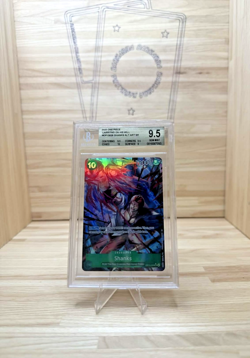 One Piece Shanks (Alternate Art) OP13-028 Carrying On His Will Foil BGS 9.5 - Image 1