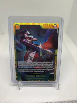 One Piece TCG Dracule Mihawk OP14-119 Gold Foil The Azure Sea’s Seven SEC Rare - Image 1