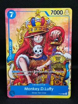 Monkey.D.Luffy (2nd Anniversary Stamped Promo) P-043 One Piece TCG English - Image 1