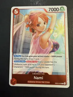 Nami (006) R Extra Booster: One Piece Heroines Edition EB03-006 NM - Image 1