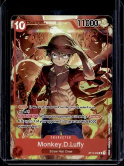One Piece TCG Treasure Boosters Set Monkey.D.Luffy #ST10-006 - Image 1