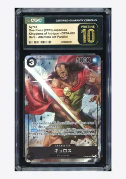 One Piece CGC 10 PRISTINE Kyros R Alternate Art 2024 OP04-082 OP04 Japanese #2 - Image 1