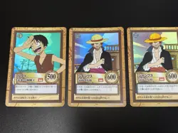 1999 2000 2001 One Piece Carddass Hyper Battle Visual Adventure Rookie Luffy - Image 3
