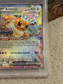 Eevee EX Prismatic Evolution Stamped Promo Card 075/131 Surprise Box PSA 9 Mint - Image 5